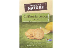 Back To Nature California Lemon Cookies