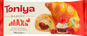 Круассан с наполнителями со вкусом вишни и ванили Maxi Toniya м/у 110г