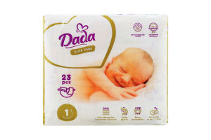 Підгузки дитячі Elite Care 1 Newborn 2-5кг 23шт Dada