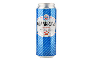 Пиво 0.5л 0.5% безалкогольное светлое пастеризованное Glankrone ж/б