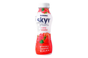 Йогурт Bakoma Cкир малина та полуниця питний