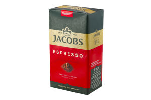 Кава натуральна смажена мелена Espresso Jacobs м/у 450г