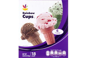 Ahold Rainbow Cups - 18 CT