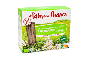 Хлібці з гречки безглютенові органічні LePaindesFleurs к/у 150г
