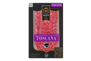 Ковбаса нарізка з м'яса птиці Тоскана Gremio с/к в/с лоток 0.075кг