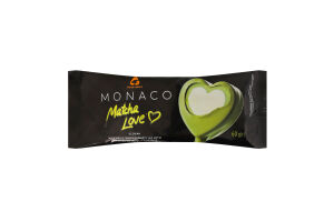 Морозиво зі смаком зеленого чаю матча та з ароматом Лате в кондитерській глазурі Matcha love Monaco Three bears м/у 60г