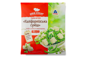 Смесь овощная глубокой заморозки Калифорнийская смесь Шеф-повар Рудь м/у 400г