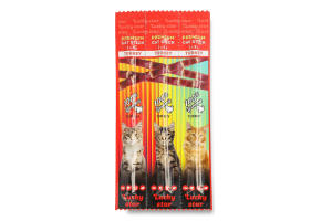 Лакомство для котов Палочка с мясом индейки Premium Lucky Star м/у 3x5г