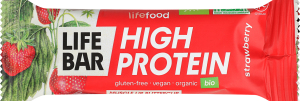 Батончик Lifebar протеїновий з полуницею органіч