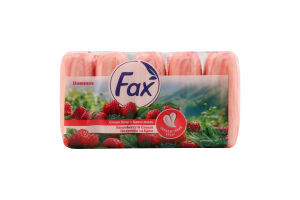 Мыло туалетное Клубника и крем Fax 5х70г