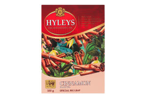 Чай черный цейлонский байховый цельнолистовой с добавлением растительного сырья Корица Hyleys к/у 100г