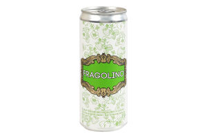 Сидр 330мл 5% солодкий газований звичайний пастеризований Фраголіно Fragolino з/б