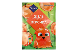 Желе быстрого приготовления со вкусом персика Премія м/у 90г