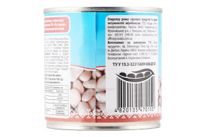 Фасоль в нежном соусе с сахаром и подсластителем стерилизованная Хуторок ж/б 410г