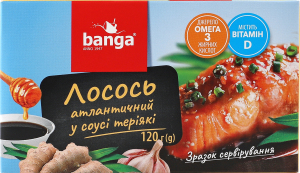 Лосось атлантичний в соусі теріякі Banga к/у 120г