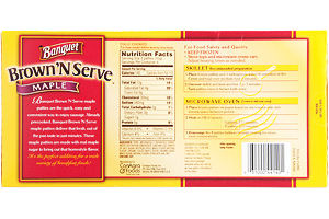 Banquet Brown 'N Serve Sausage Patties Maple - 8 CT