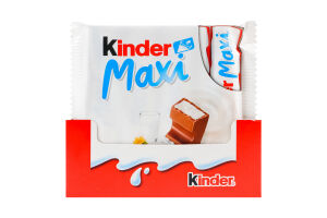 Шоколад молочний з молочною начинкою Maxi Kinder м/у 84г