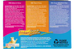 Purina Friskies Gravy Sensations Seafood Favorites Cat Food Variety Pack - 12 CT