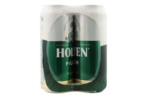 Пиво 4х480мл 4.7% світле пастеризоване Pilsener Holsten з/б