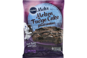 Pillsbury Melts Molten Fudge Cake Filled Cookies - 9 CT