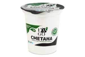 Сметана 15% термостатна з молока екстракласу Lago ст 300г