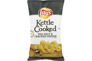 Lay's Kettle Cooked Potato Chips Sea Salt & Cracked Pepper