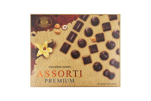 Конфеты шоколадные Assorti Premium Biscuit Chocolate к/у 200г