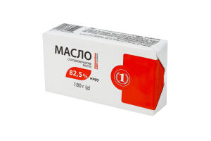 Масло 82.5% солодковершкове Екстра ТМ "1" м/у 180г