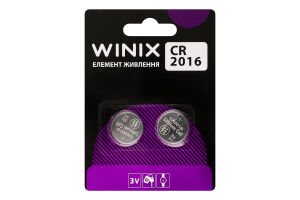 Елемент живлення CR2016 3V Winix 2шт