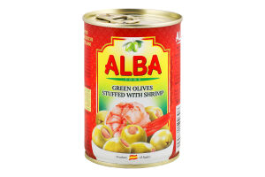 Оливки фаршировані креветками 300мл ж/б з ключем Alba Food
