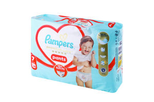 Трусики-підгузники для дітей 15+кг 7 Pants Premium care Pampers 40шт
