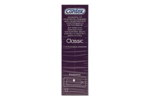 Презервативи латексні з силіконовою змазкою Класичні Contex 12шт