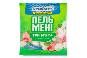 Пельмени замороженные Три мяса Хрещатик м/у 800г