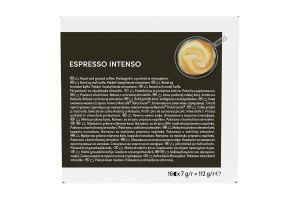 Кава смажена мелена Espresso intenso Dolce gusto Nescafe к/у 16х7г