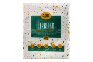 Серветки Суббота 400 шт. Білі