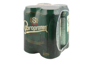Пиво 4х0.48л 4.2% светлое пастеризованное Staropramen м/у