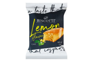 Кекс с ароматом лимона Кейк Biscotti м/у 65г