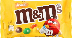 Драже с арахисом и молочным шоколадом покрытые разноцветной сахарной глазурью M&M's м/у 45г