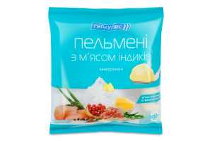 Пельмени замороженные с мясом индюков Геркулес м/у 400г