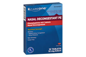 CareOne Nasal Decongestant PE - 18 CT