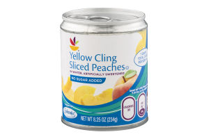 Ahold Yellow Cling Sliced Peaches with No Sugar Added