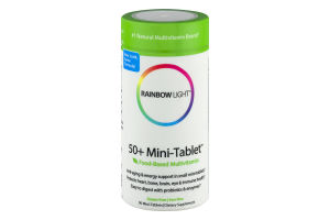 Rainbow Light 50+ Mini-Tablet Food-Based Multivitamin - 90 CT