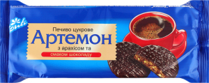 Печенье сахарное с арахисом и вкусом шоколада Артемон Konti м/у 135г