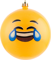 Прикраса ялинкова Куля Смайлик 100мм 31090