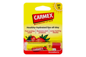 Бальзам для губ зі смаком суниці SPF 15 Carmex 4.25г