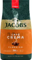Кофе натуральный жареный в зернах Classico Cafe crema Jacobs м/у 1кг