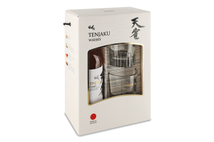 Набір Віскі 40% 0,7л+Склянка 2шт коробка Tenjaku