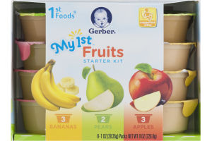 Gerber My 1st Fruits Starter Kit Variety Pack - 8 CT