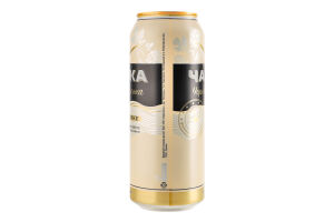 Пиво 500мл 4.1% світле фільтроване пастеризоване М'яке Чорноморська Чайка з/б