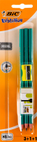 Набор 3 графитовых карандаша + 1 резинка + 1 точилка №9438003 Original Evolution BiC 5шт